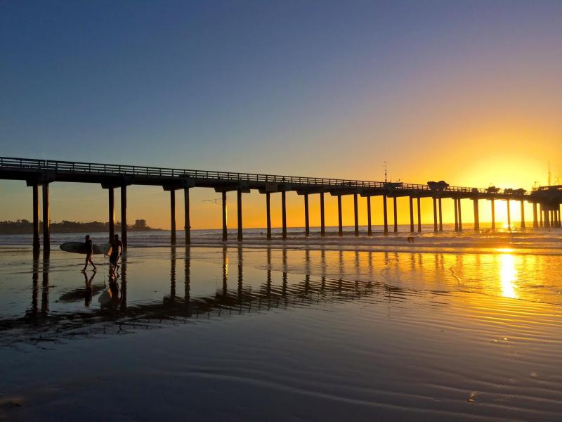 Ocean Beach Pier at sunset 2015 by Gregg Webber